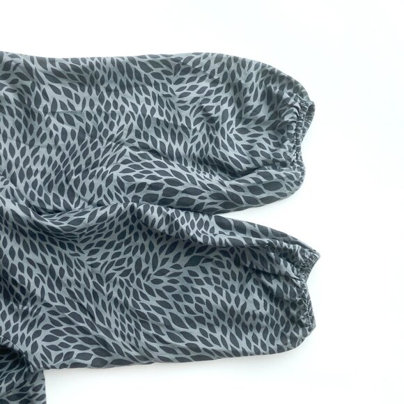 Express Design Silk Blouson Top - Picture 6 of 7